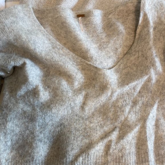 Wool Off the Shoulder Free People Sweater - Picture 2 of 4